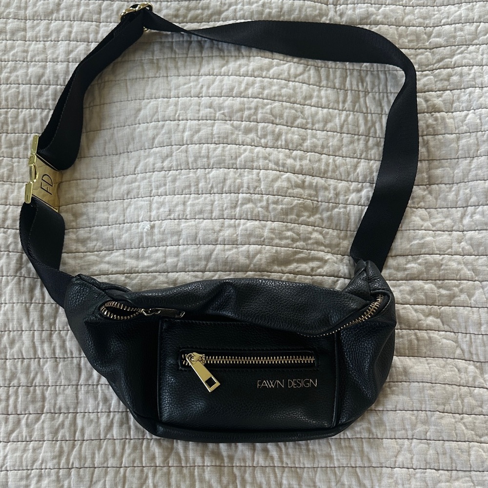 Fawn Design Black and Gold Belt Bag